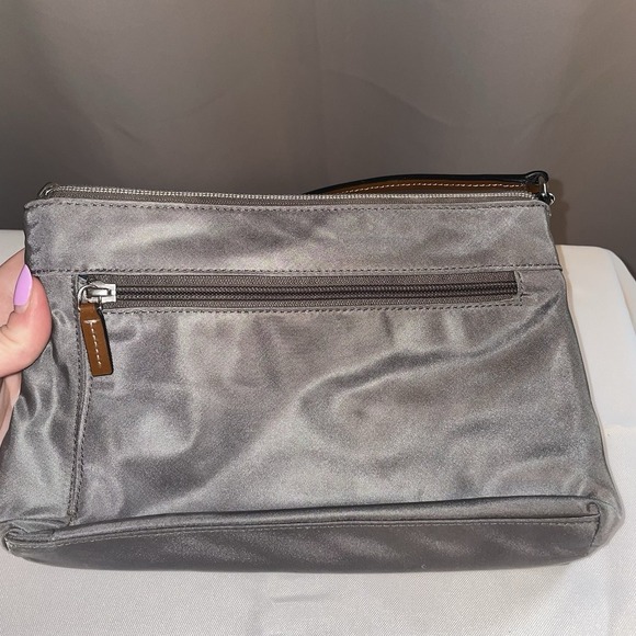 Tumi Susan Multifunction Pouch Wristlet Clutch Travel Cosmetics Gray Nylon - Picture 7 of 12